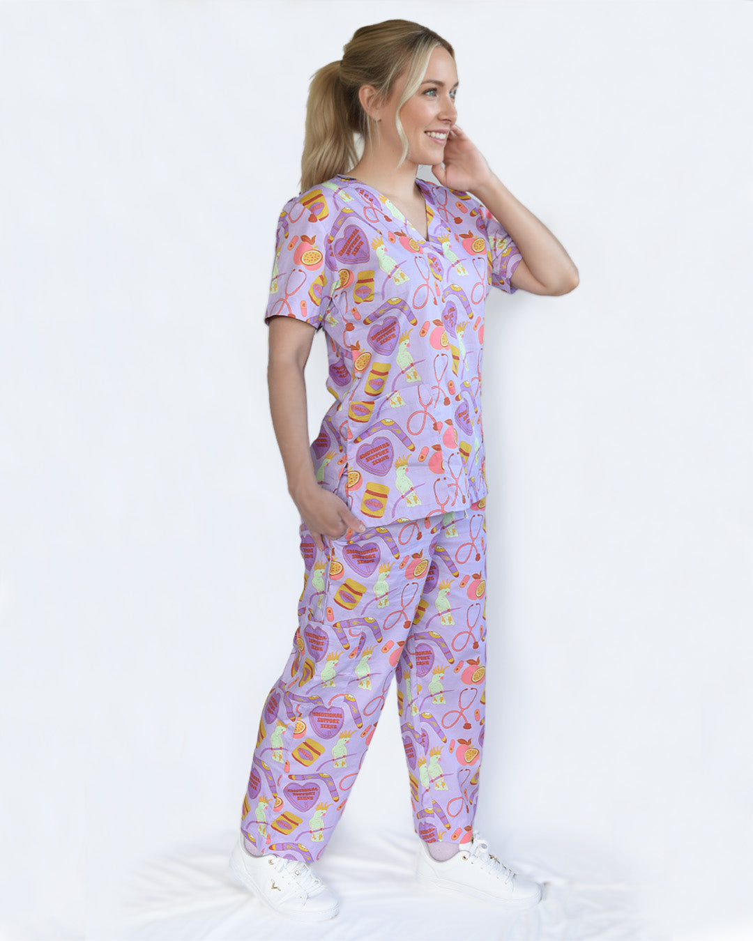 Scrub top short sleeves and pants - Cotton