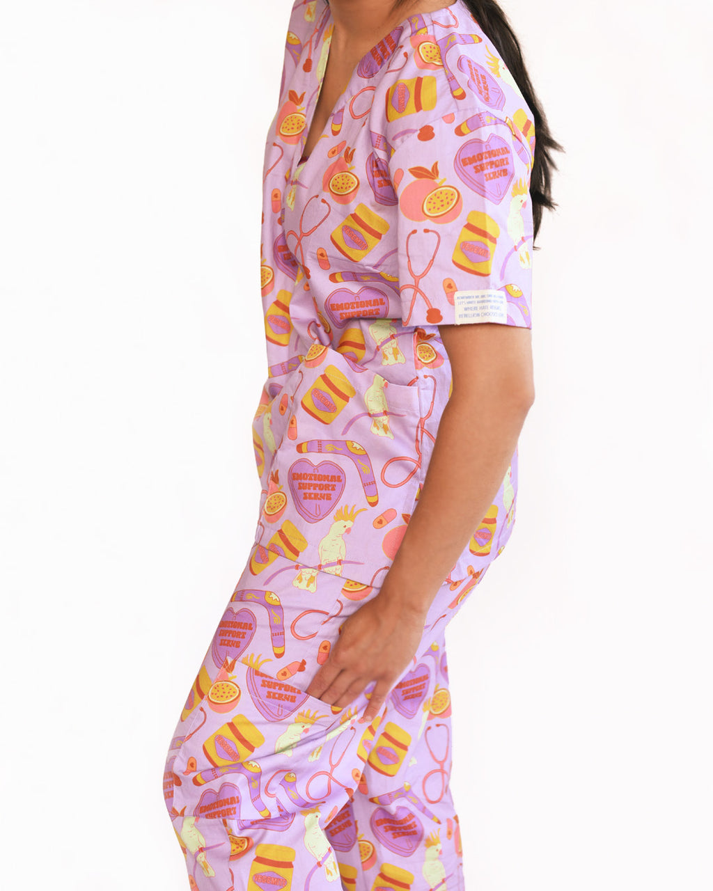 Scrub top short sleeves and pants - Cotton