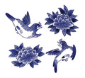 background birds and flowers