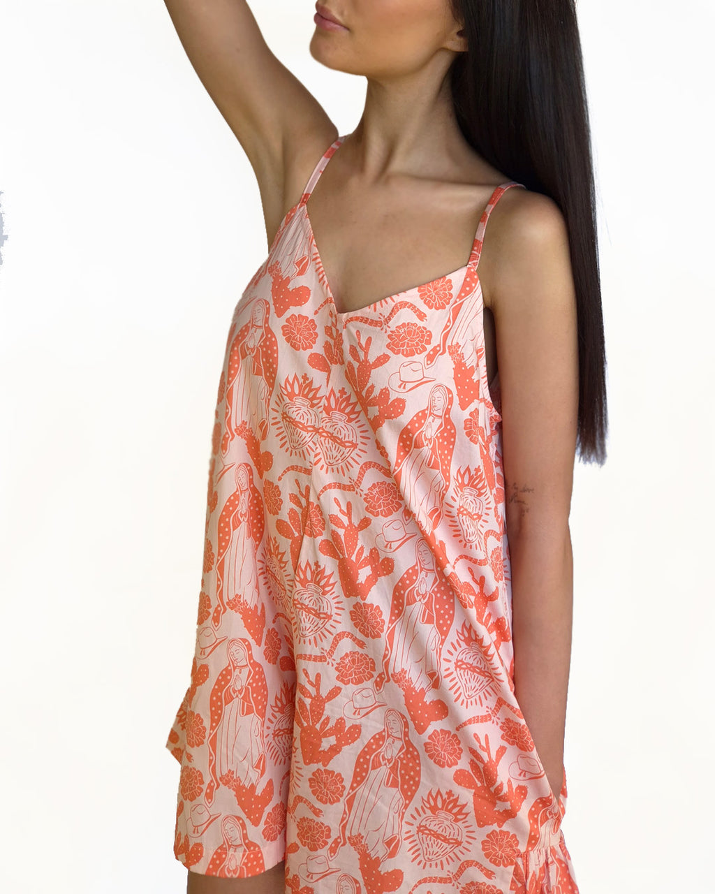 Bunya Romper v neck - Cotton